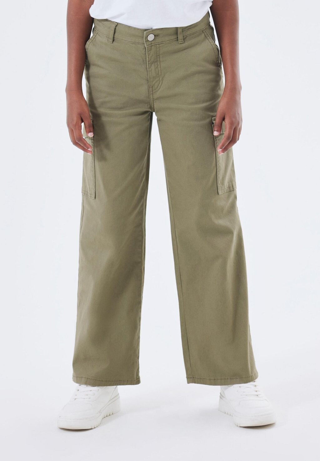 

Брюки карго Nkfrose Wide Name it, цвет deep lichen green