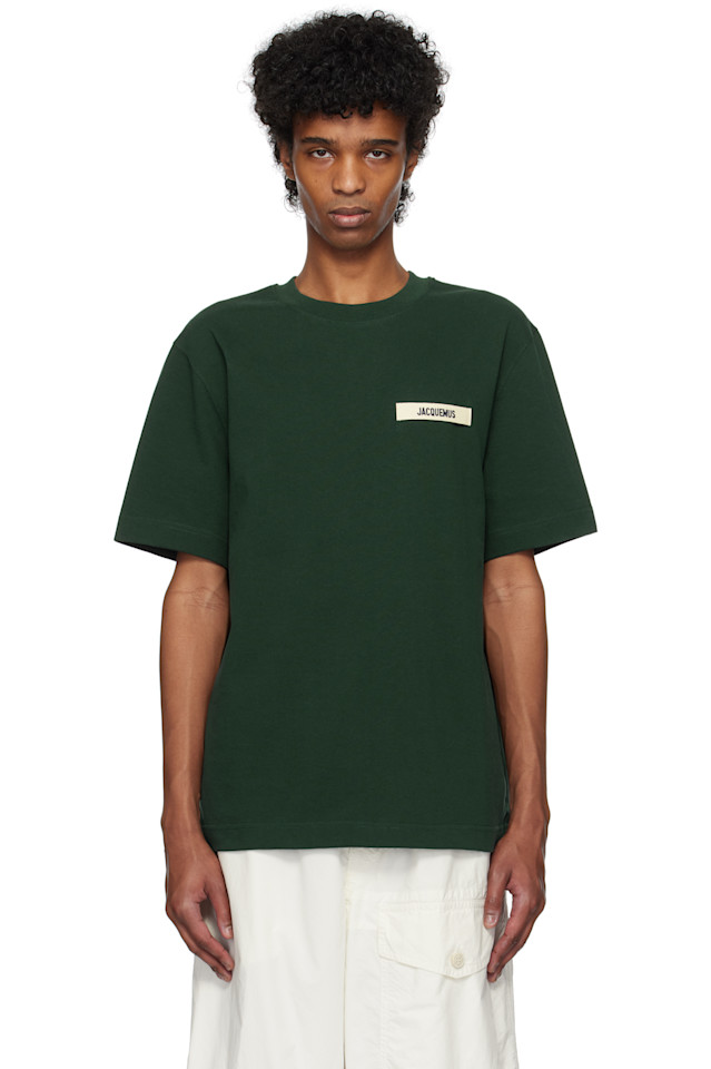 

Футболка с рубчиком Jacquemus, зеленый