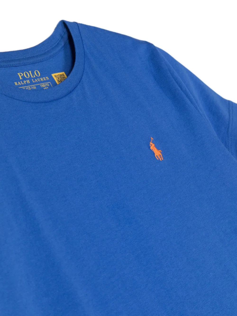 Футболка с вышитым логотипом POLO RALPH LAUREN KIDS, синий — фото 3
