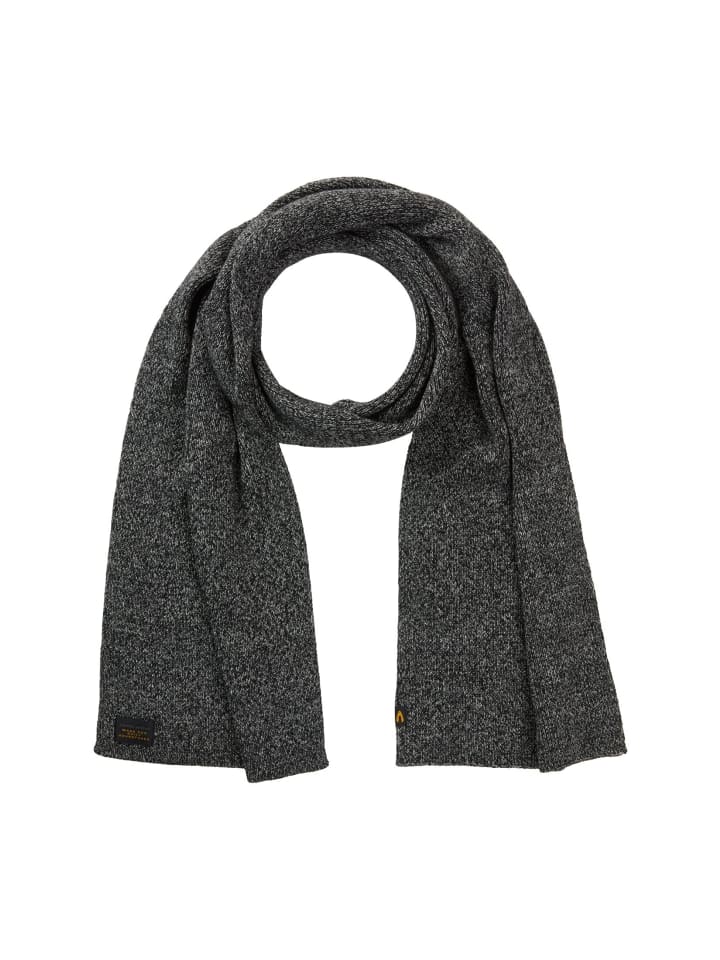 

Пятнистый вязаный шарф черного цвета Camel Active