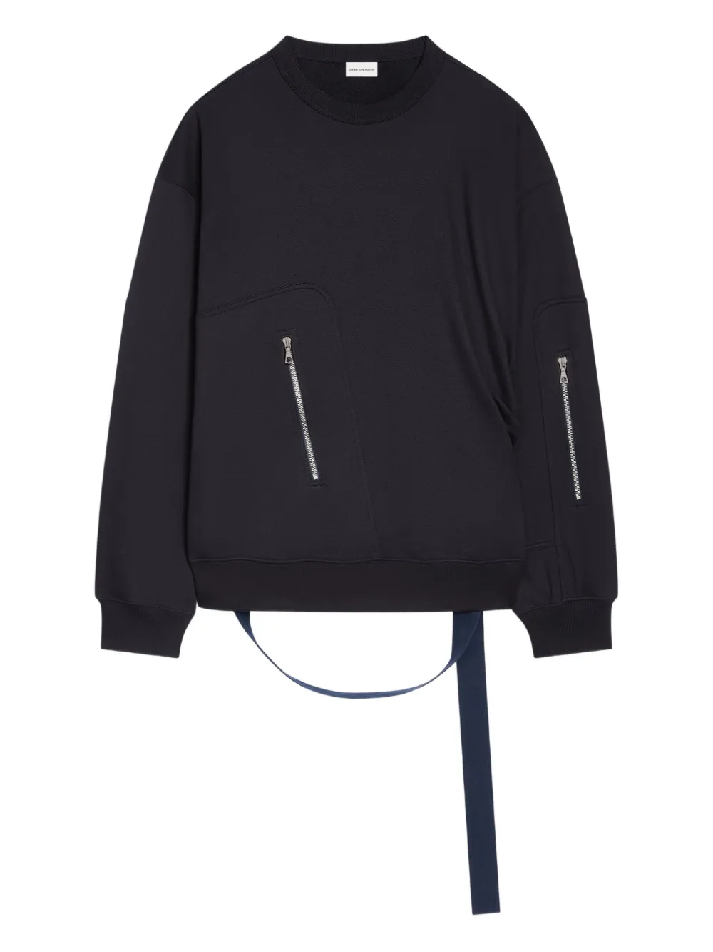 

Толстовка с карманом на молнии DRIES VAN NOTEN, черный