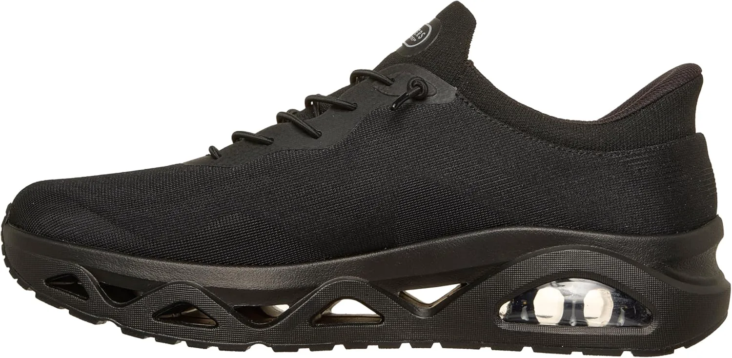 Мужские кроссовки Skechers Uno Glide-Step Gliders Sketch-air без шнурков, черный — фото 4