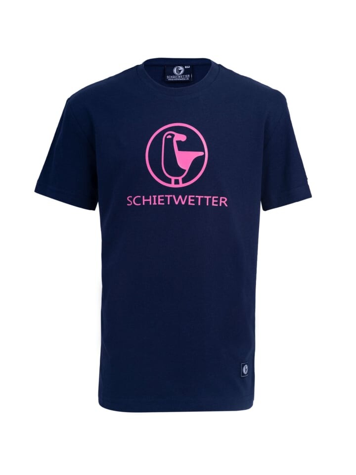 

Футболка SCHIETWETTER Lou Basic, цвет navy/pink
