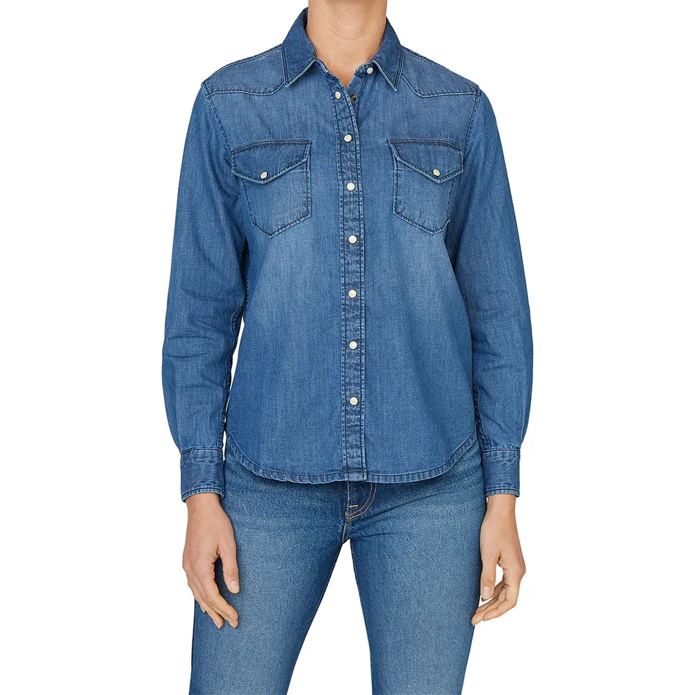 

Рубашка с длинным рукавом Pepe Jeans Regular, синий