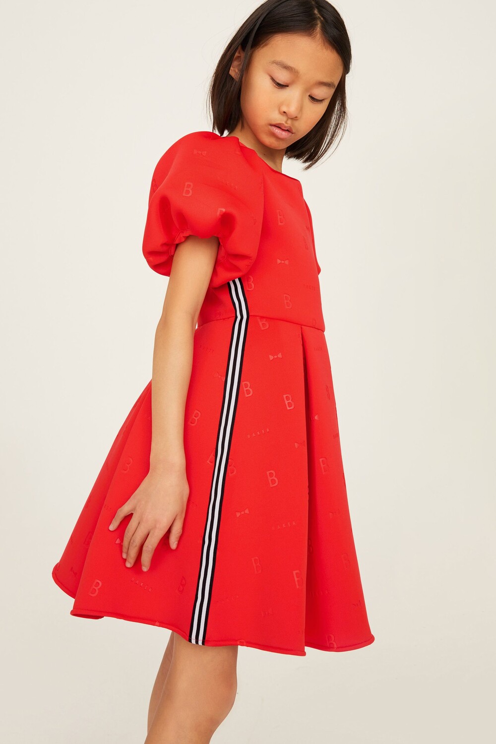 

Платье Скуба с рельефным узором Baker by Ted Baker, красный