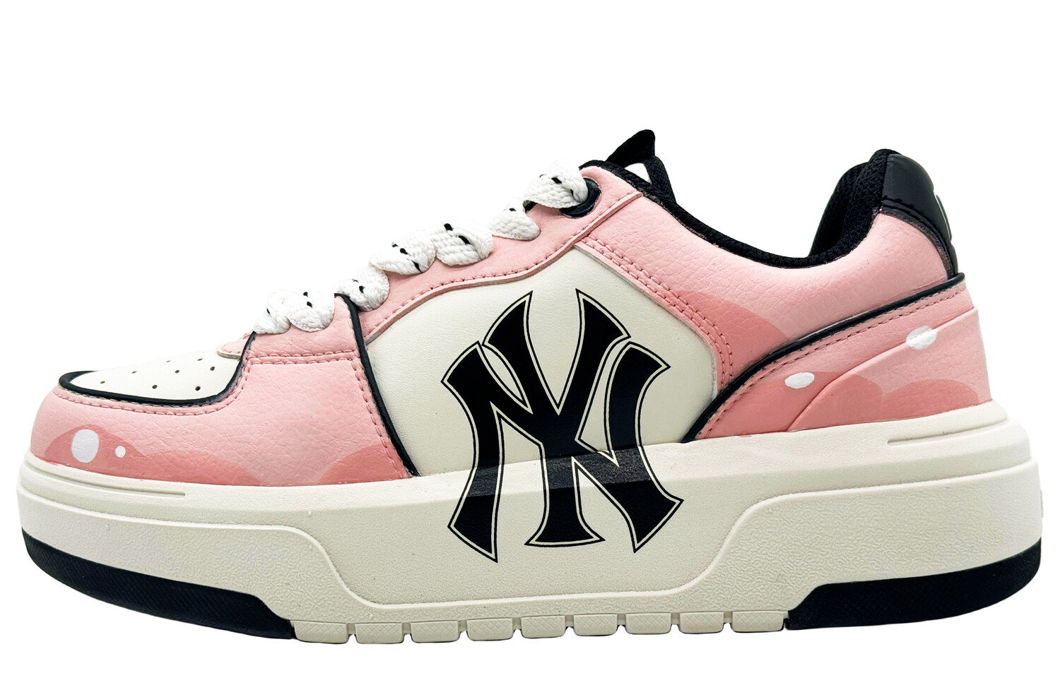 

Кроссовки MLB Chunky Liner Skateboarding Shoes Unisex Low-top Pink, желтый