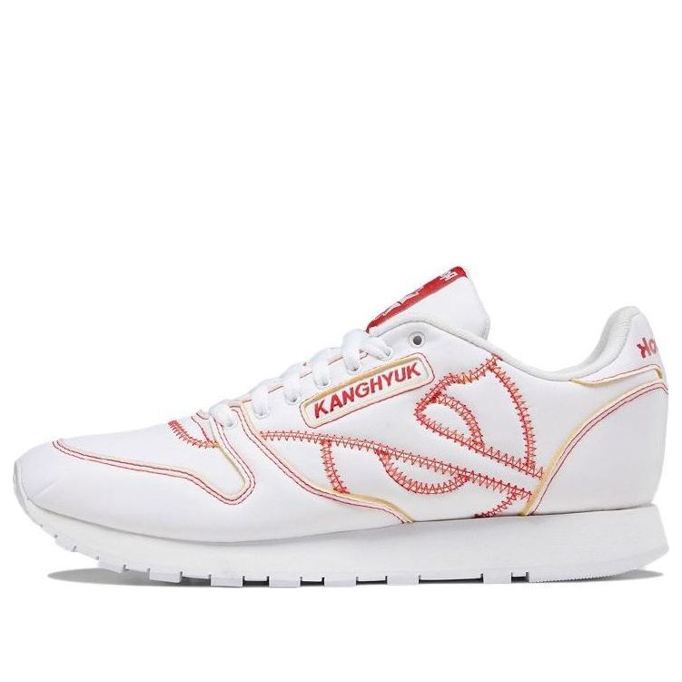 

Беговые кроссовки Reebok Kanghyuk x Classic Leather 'White Primal Red', белый