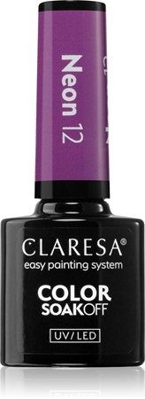 

Гибридный лак для ногтей Claresa SoakOff UV/LED Color Neon, 12 5 g