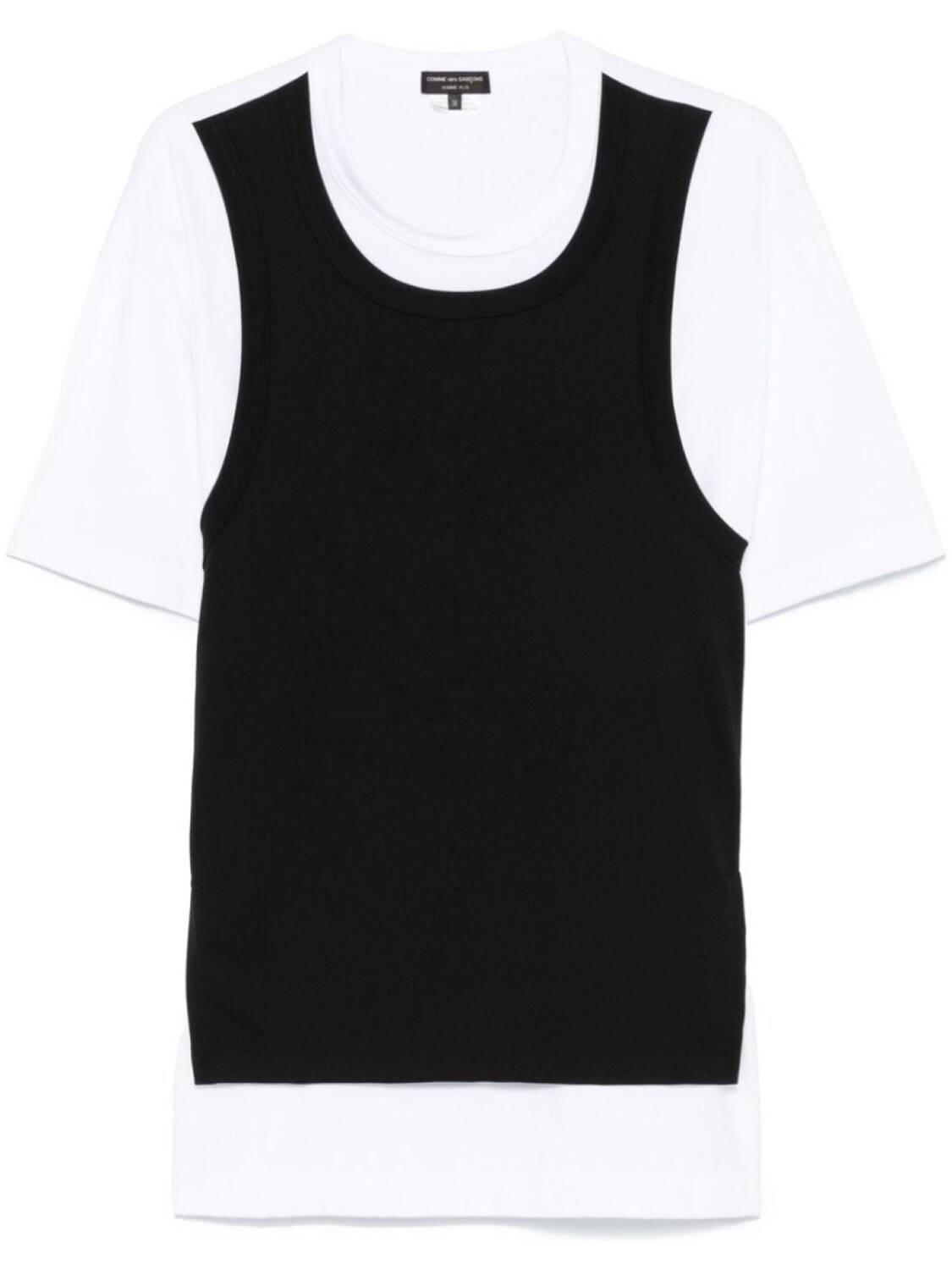 

Comme des Garçons Homme Plus многослойная футболка, белый