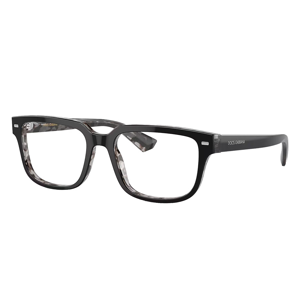 

Dolce & Gabbana DG 3380 3403 52 мм унисекс квадратные очки 52 мм, цвет black on grey havana