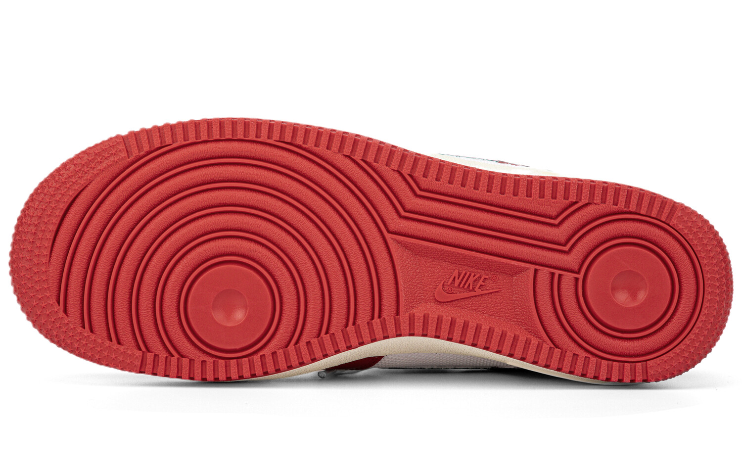 

Кроссовки Nike Air Force 1 Skateboard Shoes Unisex Low-Top White Red