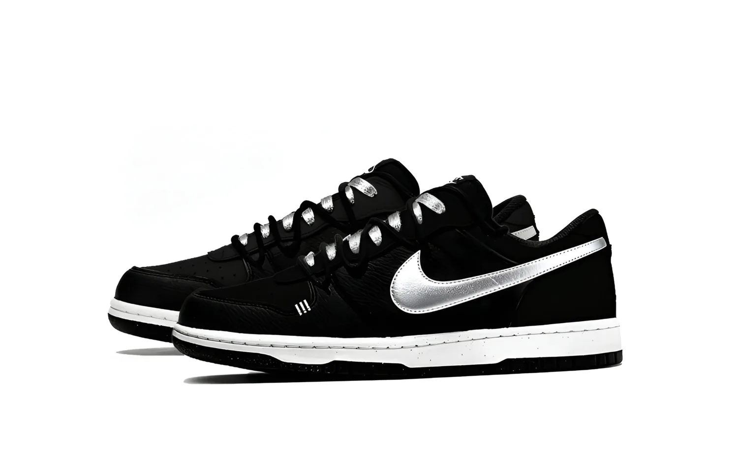 Nike Кроссовки для скейтбординга Big 'Silver Toe' мужские, черно-белые — фото 4