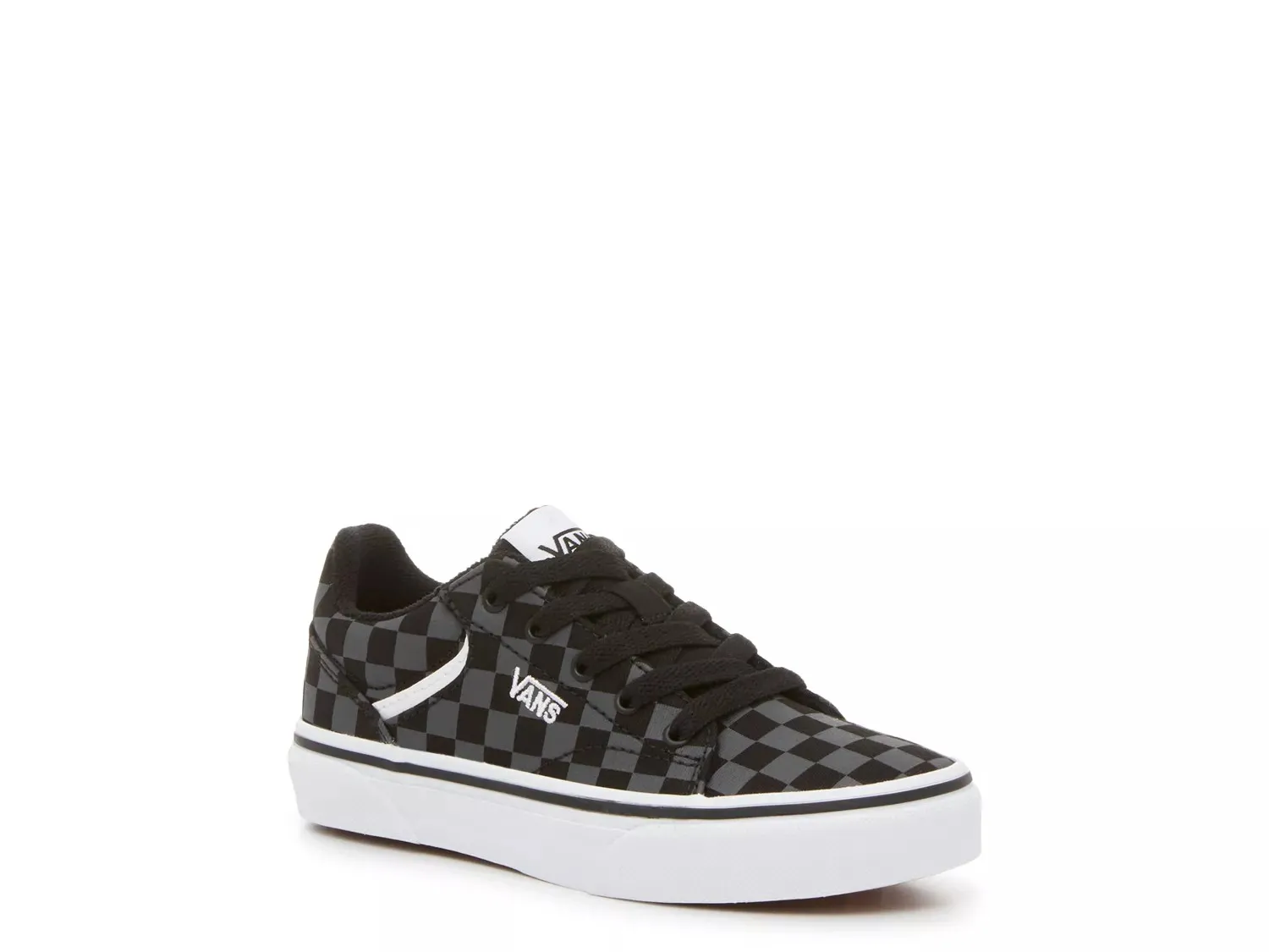 

Кроссовки Vans Seldan - детские, серые/черные в клетку
