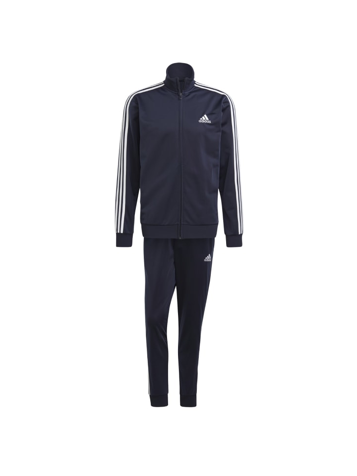 

Adidas Спортивный костюм с тремя полосками синего цвета