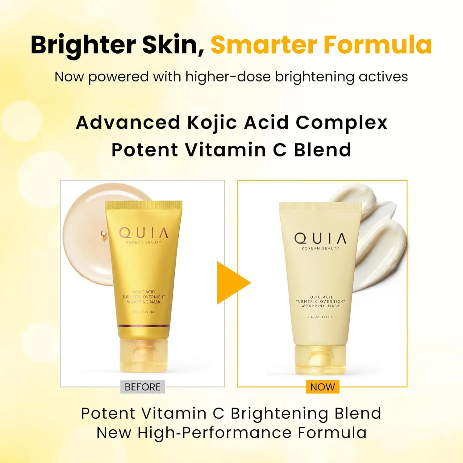 Маска для лица Quia Beauty — Ночная -пленка Turmeric + Kojic Acid увлажняющая, 75 мл — фото 2
