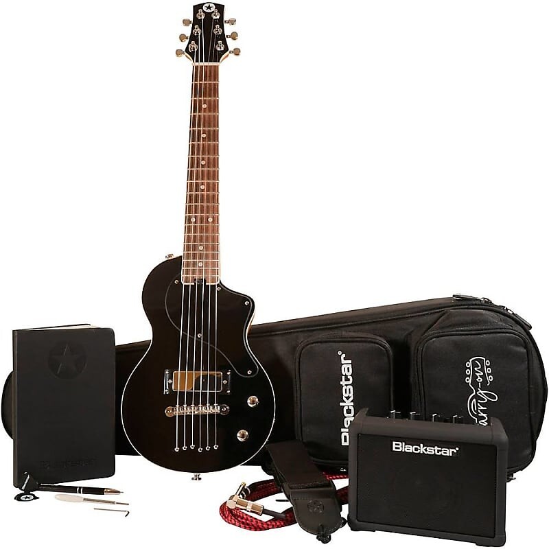 

Электрогитара Blackstar CarryOn Travel Guitar Deluxe Pack With Bluetooth FLY3 Black Mini Guitar Amp