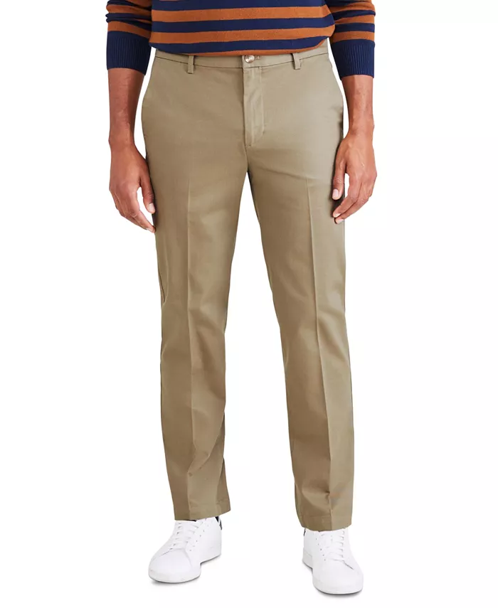 

Мужские классические брюки прямого кроя Signature Straight Fit Iron Free Khaki со средством Stain Defender Dockers, коричневый/бежевый