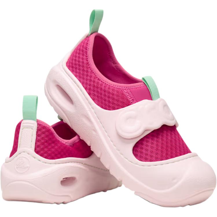 Crocs Swiftwater нескользящие износостойкие низкие детские ботинки Pink Infant And Toddler — фото 4