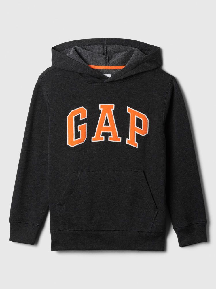 

Детская толстовка с логотипом и флисом Gap, черный