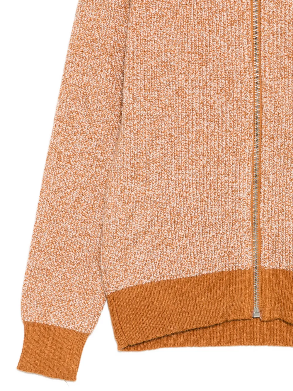 Кардиган на молнии с высоким воротом TRUSSARDI JUNIOR, оранжевый — фото 3