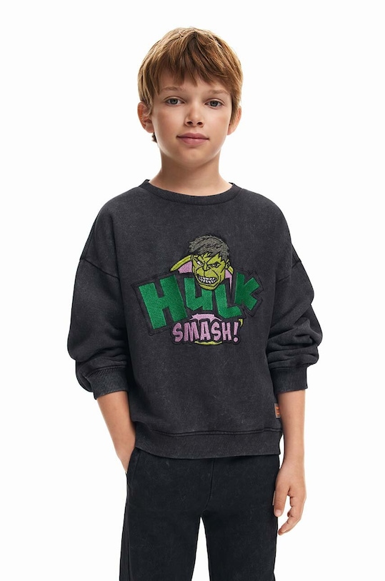 

Детская хлопковая толстовка HULK Desigual, зеленый