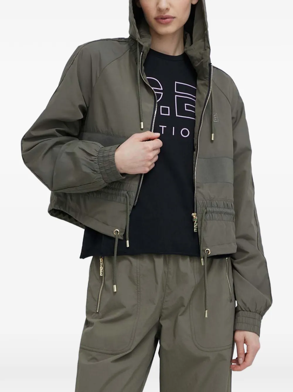 

Куртка с капюшоном на молнии P.E Nation, зеленый