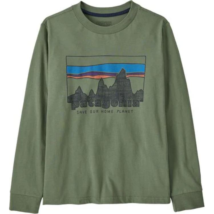 Детская футболка Patagonia, оранжевый/розовый — фото 4