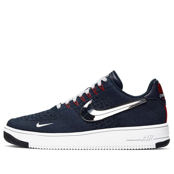

Кроссовки x patriots air force 1 low ultra flyknit Nike, синий