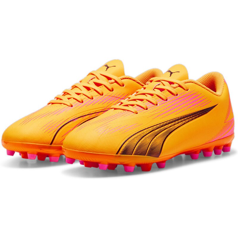 Футбольные бутсы Ultra Play MG JR Puma, цвет sun stream-puma black-sunset g — фото 3