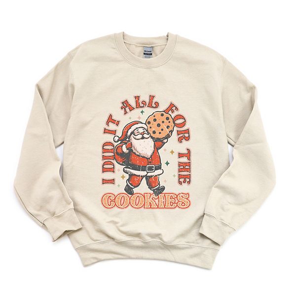 

Футболка с принтом I did it all for the cookies santa Simply Sage Market, Dust