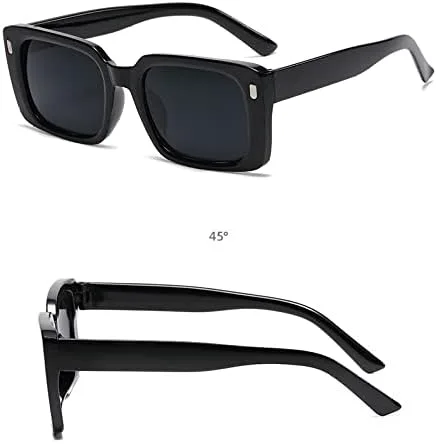 

Винтажные квадратные солнцезащитные очки 2027 года для женщин и девушек, зеркальные ретро-очки, модные женские очки с заклепками и оранжевыми линзами MTZJH, Red Gray