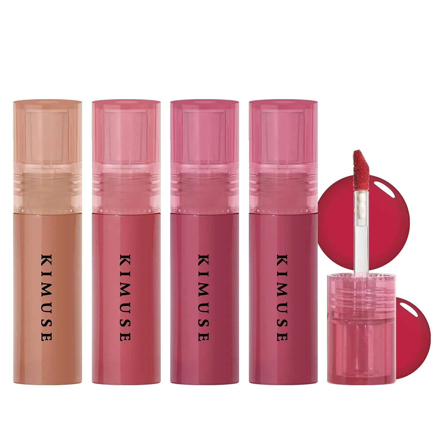 Набор блесков для губ Gleamy Gloss Lip Stain от KIMUSE Kimuse, Glaze For Days