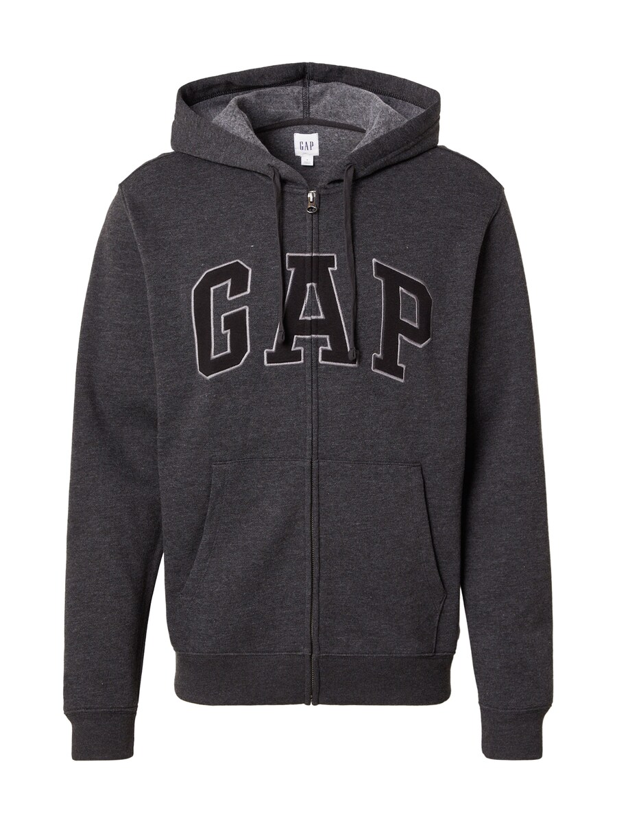 

Худи с капюшоном на молнии GAP, Anthracite/Light grey