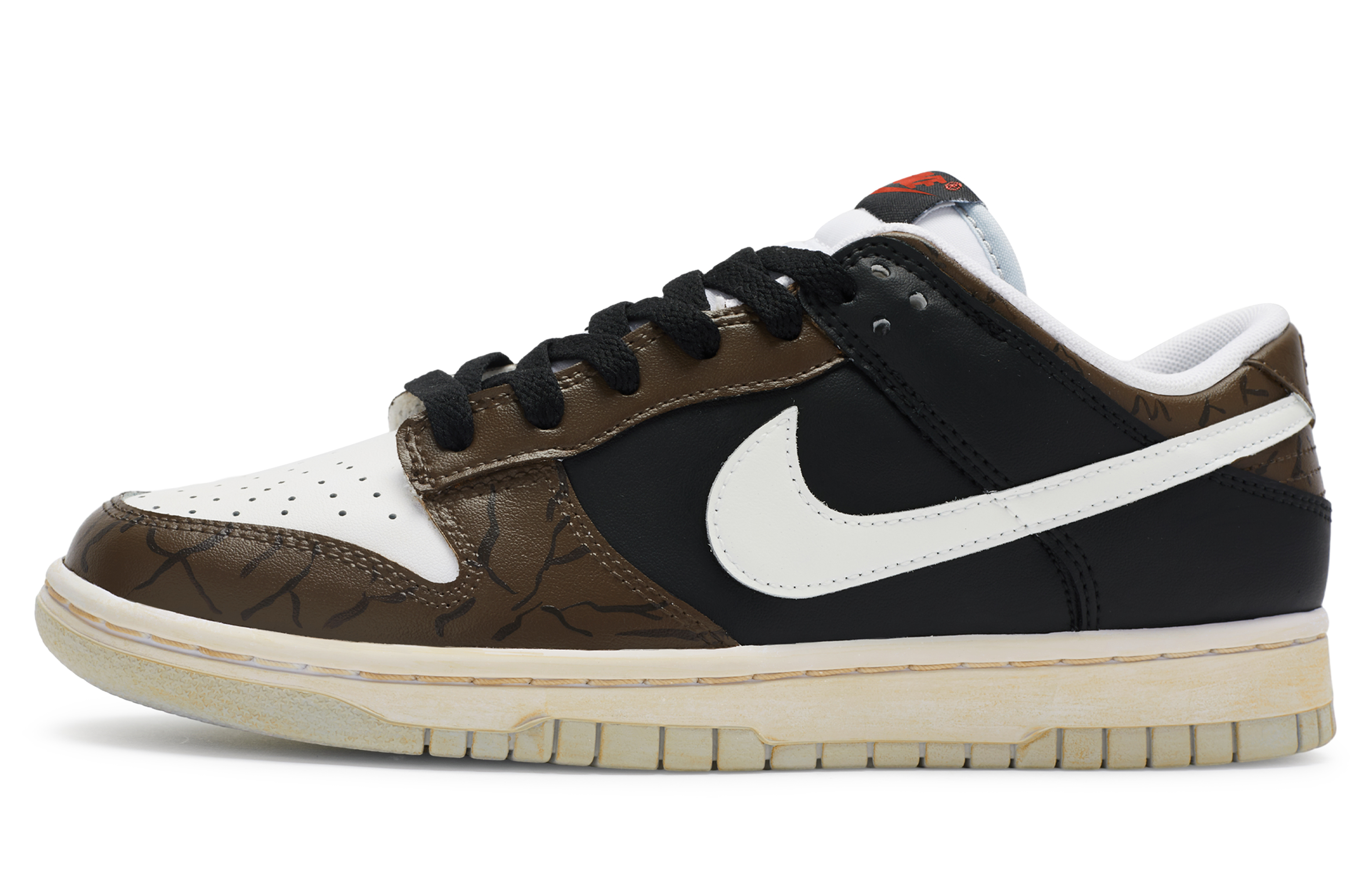 

Nike Кроссовки для скейтбординга Dunk 811 Manufacturing с противоскользящим покрытием, износостойкие, низкие, мужские, цвета хаки, коричневые, черные