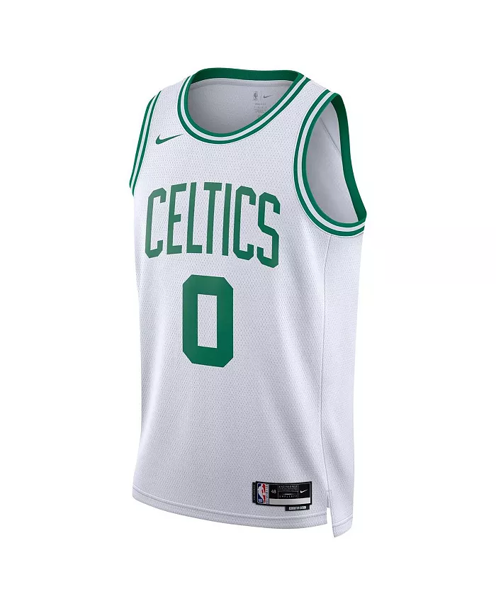 Мужская баскетбольная майка Jordan Jayson Tatum Boston Celtics Swingman Nike, белый — фото 4