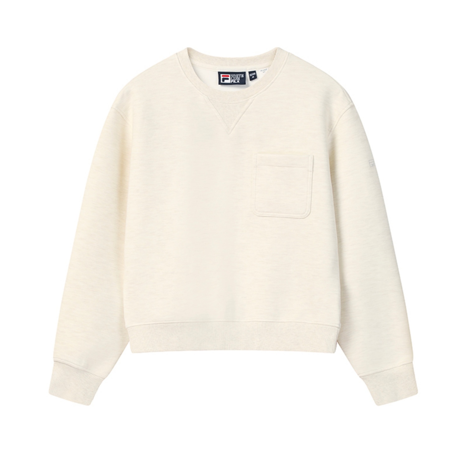 

Fila Белая женская толстовка цвета абрикоса и пшеницы