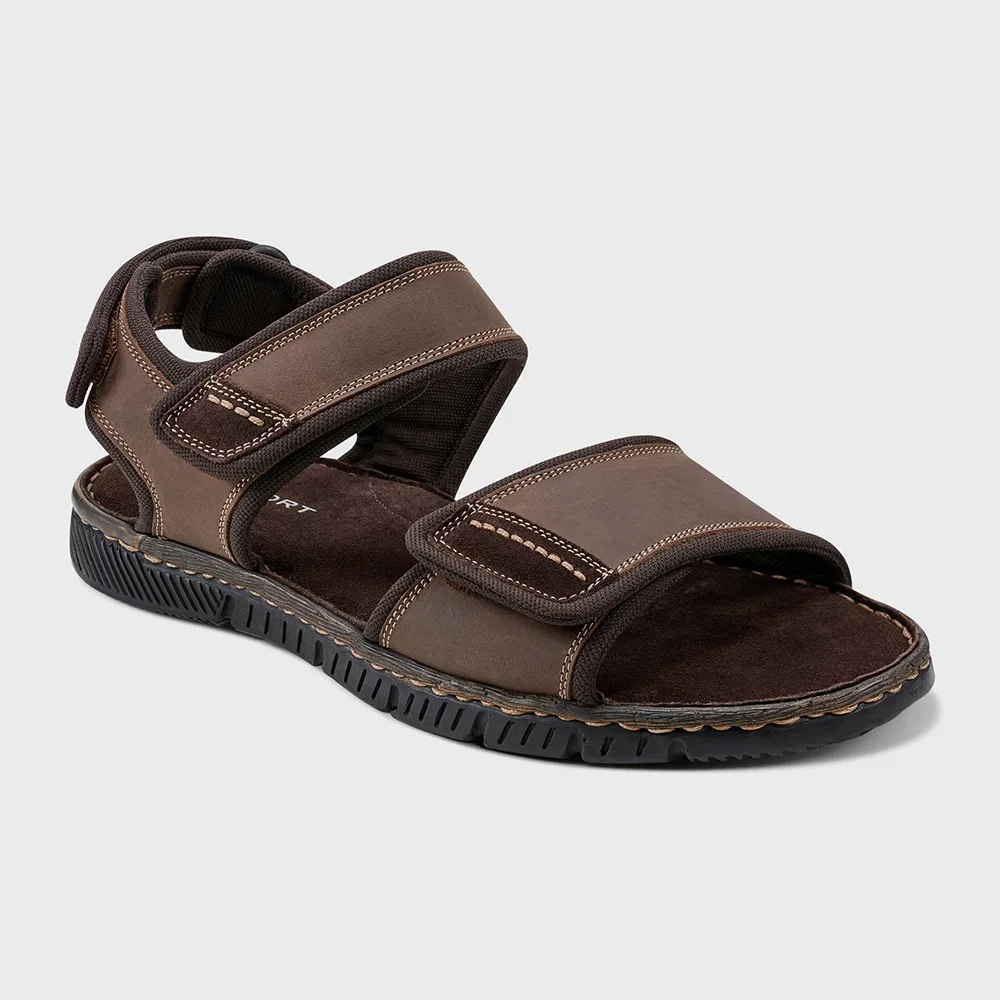 Мужские спортивные сандалии Jasper Quarter Strap тёмно-коричневые от Rockport