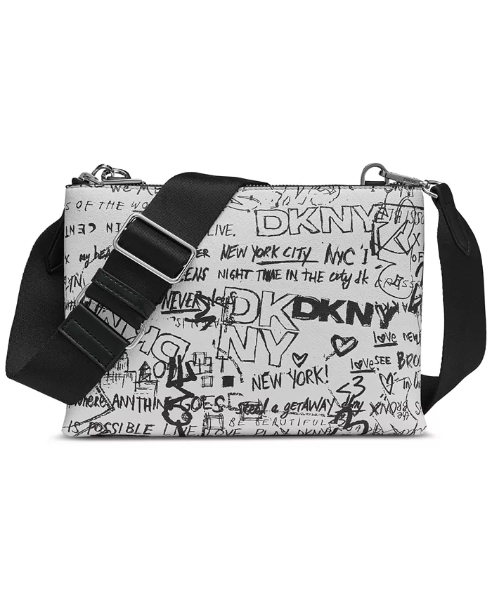 

Тинсли маленькая сумка через плечо DKNY, белый