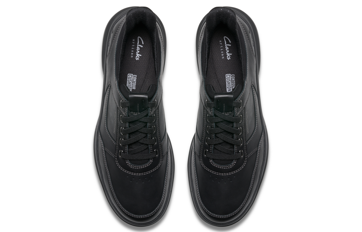 Clarks Износостойкие мужские лоу-топы повседневные черные 261844158, цвет Black 261844158 — фото 3