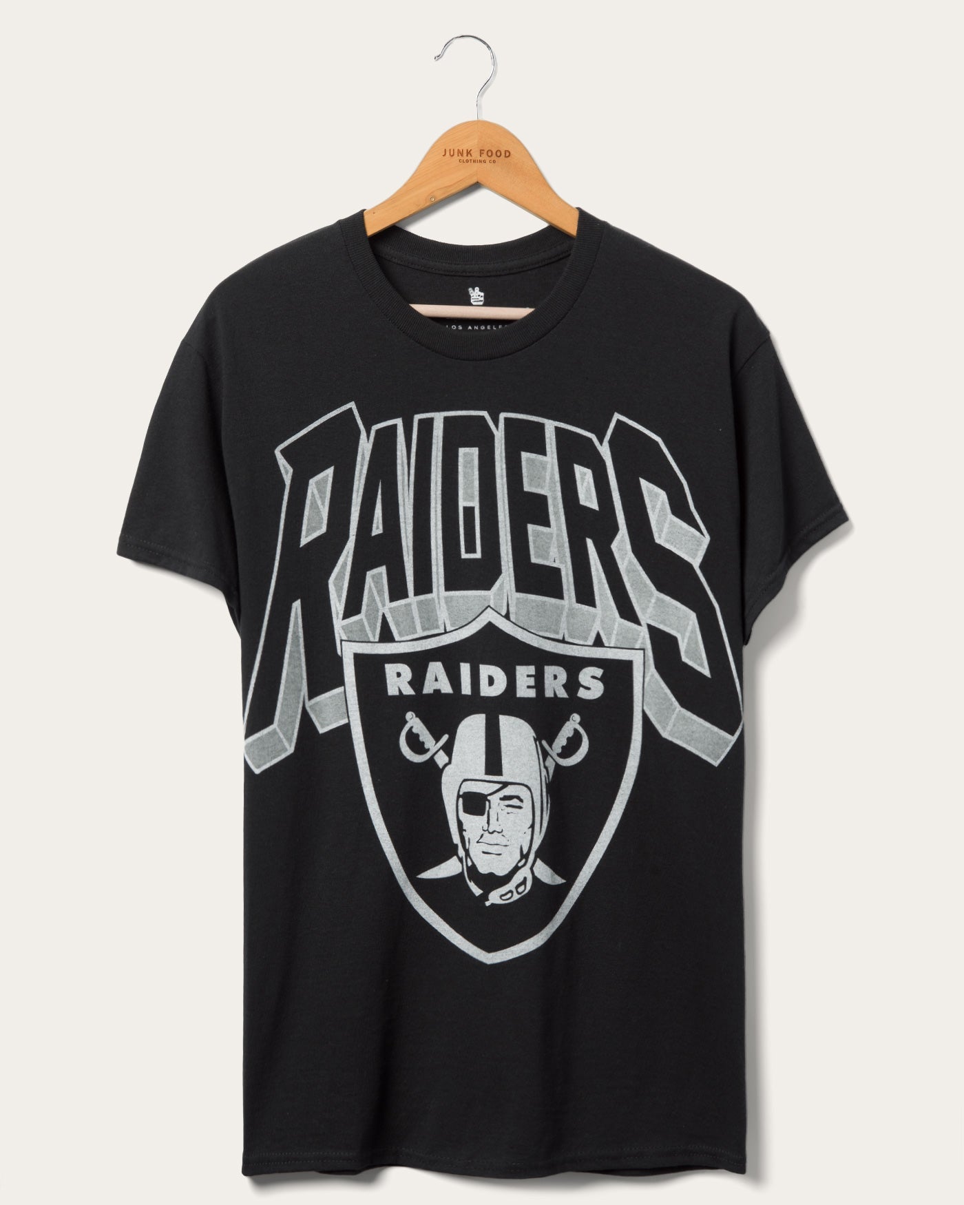 

Футболка фаната концерта Raiders Junk Food Clothing, черный