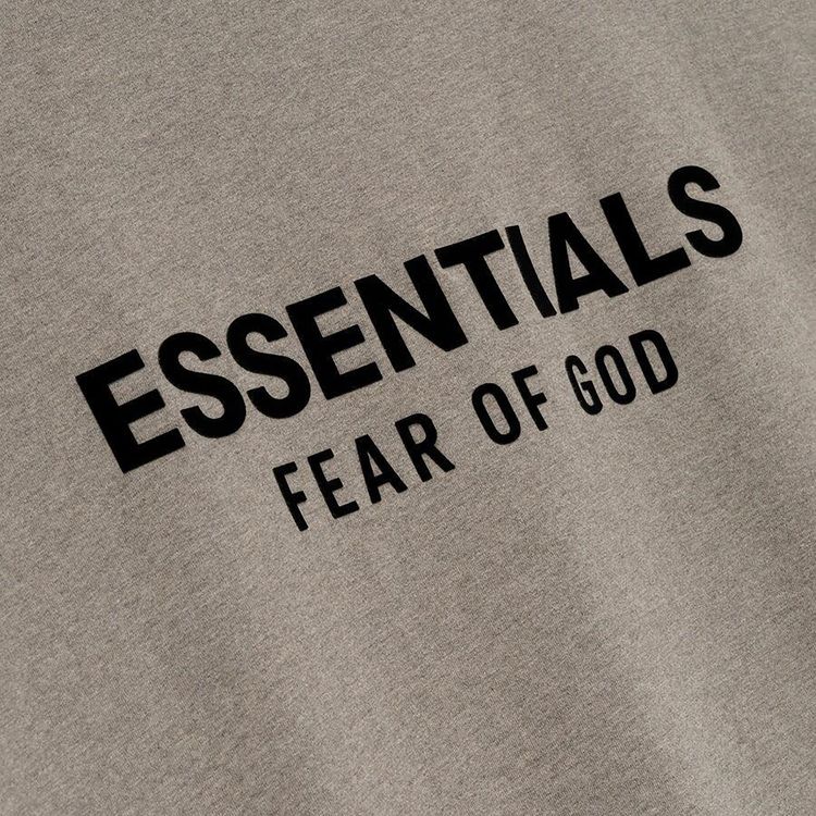 Футболка Fear of God Essentials Classic Fit T-Shirt 'Homestead Heather', серый — фото 3