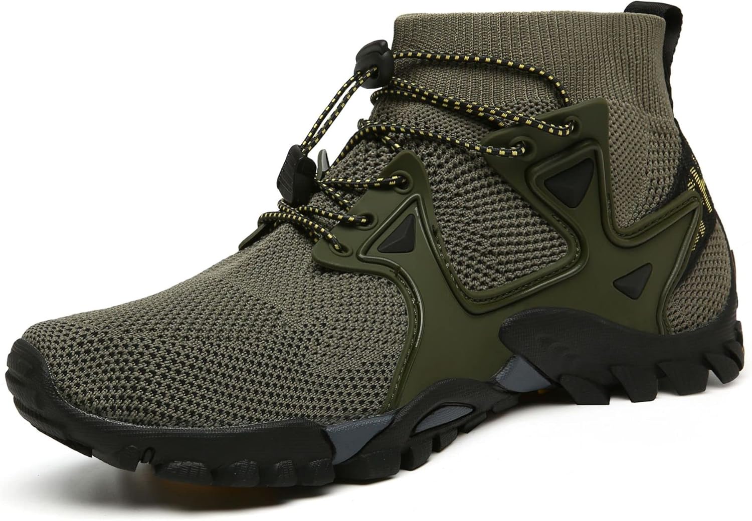 

Мужские прогулочные туфли Легкие Дышащие Повседневные Ботинки для Пеших Прогулок На Открытом Воздухе Ботинки до Щиколотки Модные Спортивные Беговые Кроссовки Для Треккинга По Тропам Противоскользящие Soft Time Toy, зеленый