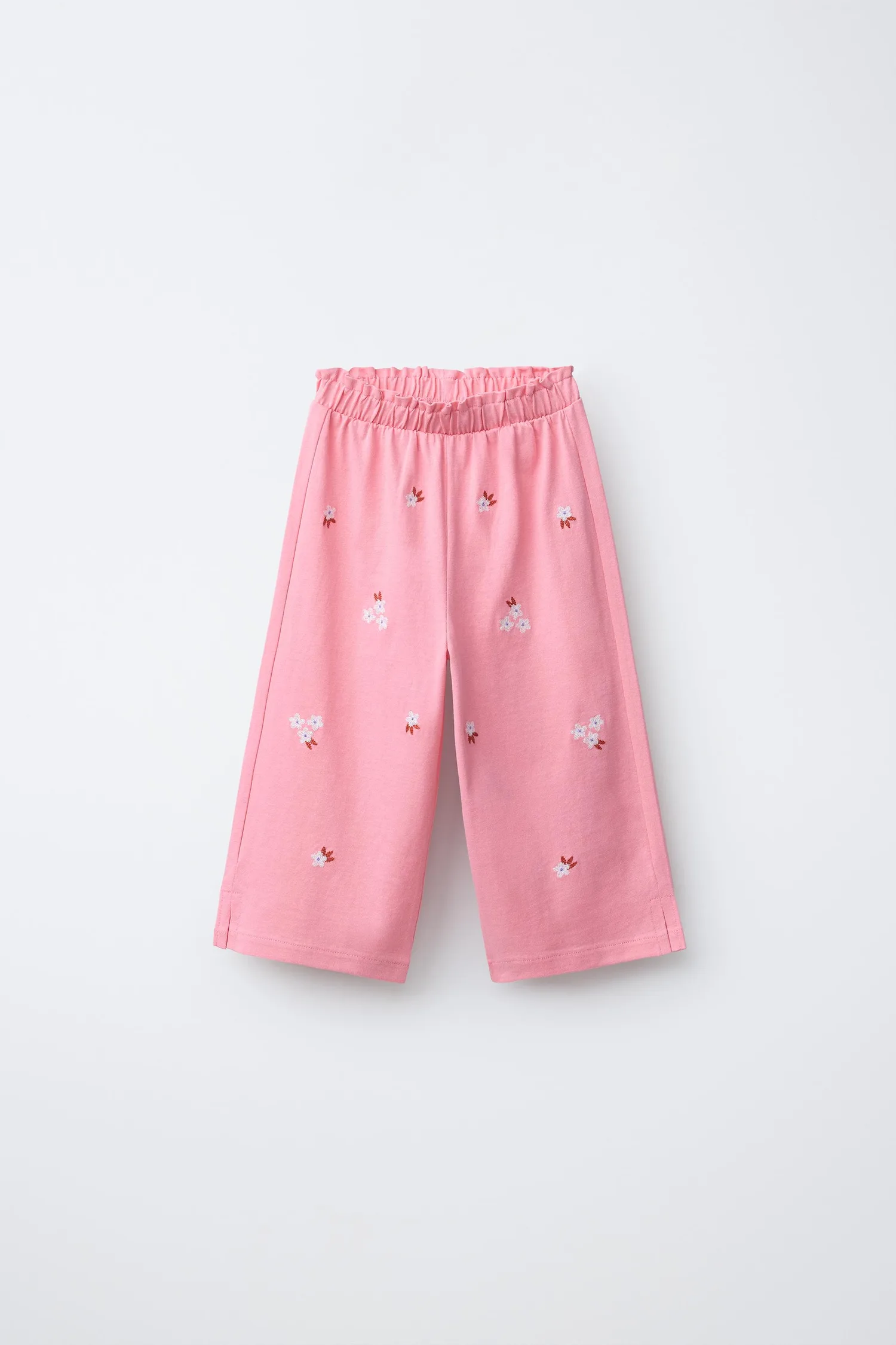 Zara Кюлоты с вышитым цветочным узором