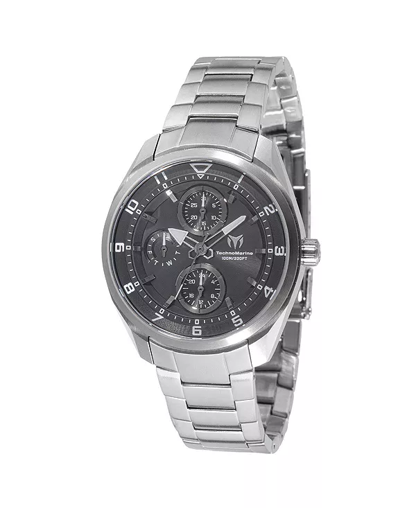 

Женские кварцевые часы tm-318107 Ocean с черным циферблатом Technomarine, silver