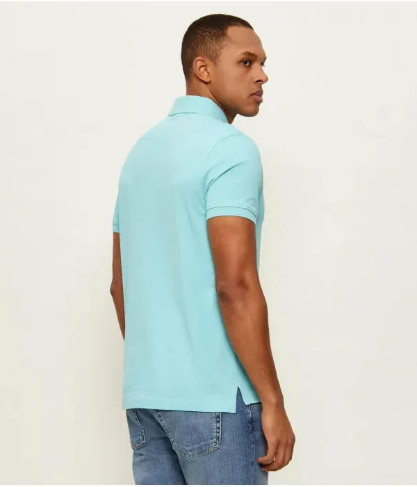 Поло 1985 slim fit Tommy Hilfiger, бирюзовый — фото 3