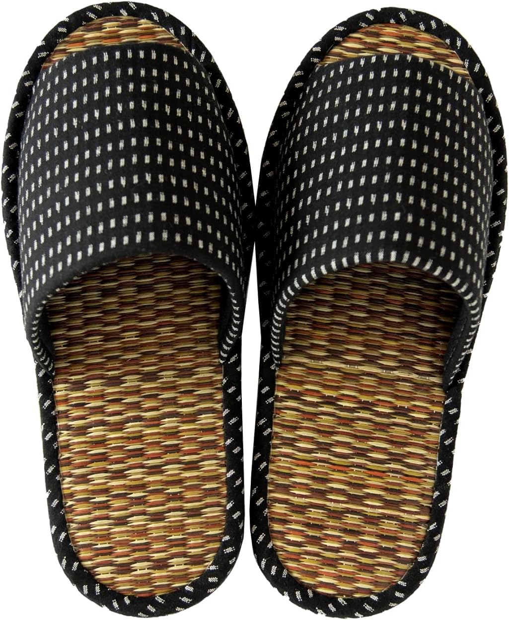 

Тапочки OKA Tatami, Сделано в Японии (травяные и корневые, японские), черный