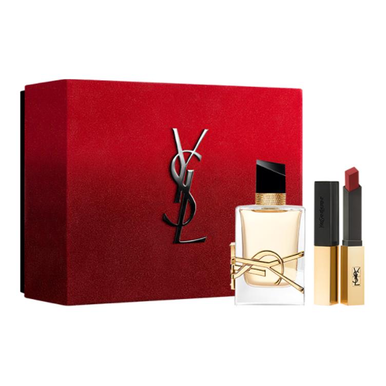 Подарочный набор Yves Saint Laurent: губная помада Rouge Pur Couture The Slim 1966, 2,2 г + парфюмерная вода Libre, 50 мл — фото 3