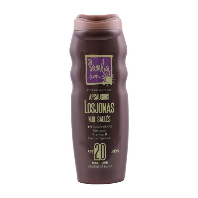 

Защитный лосьон для тела Spf20 Samba Sun, 200 мл