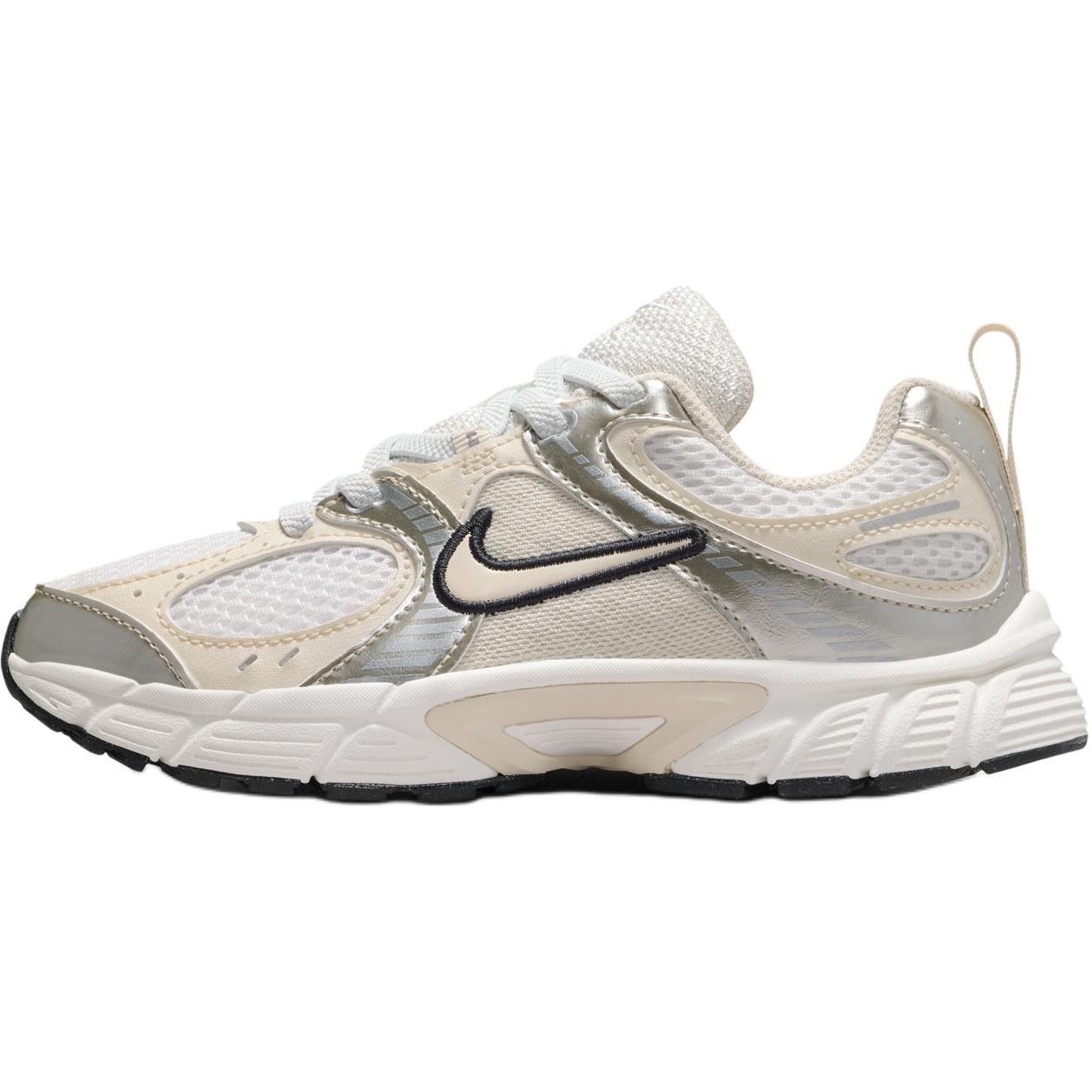 Детские кроссовки V5 RNR с низким верхом, устойчивые к истиранию и дышащие Nike, белый/бежевый