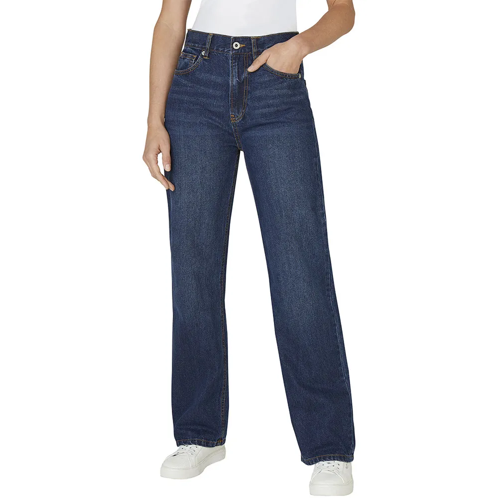 

Джинсы Pepe Robyn Straight high waist, синий